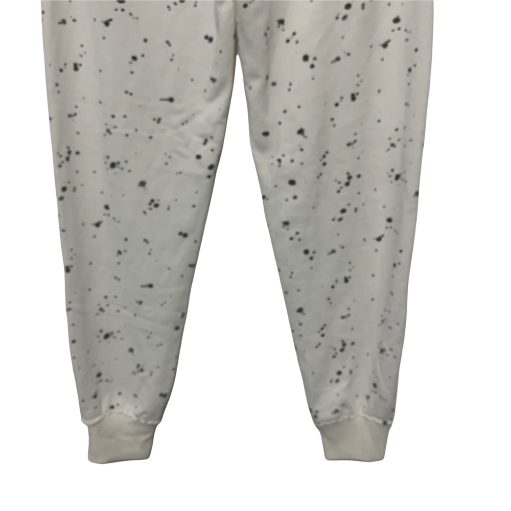Alternative Apparel 80s White Black Paint Splatter High Rise Joggers‎ Medium New - Picture 7 of 8